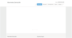 Desktop Screenshot of marinteksdenizcilik.com